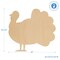 Classic Wood Turkey Cutout, Multiple Sizes, DIY Thanksgiving Party Decor/Craft | Woodpeckers